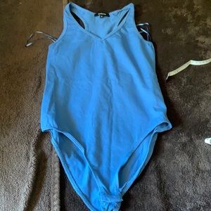 Blue tank bodysuit - size medium